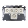 RKURCK 4 way Power Distribution Block, 0/2/4 AWG Gauge in,