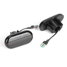 Luz de señal de , luces de señal de de flujo dinámico LED de coche, intermitente secuencial lateral apto para Clio