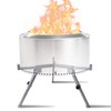 FEBTECH - Fully Adjustable Carbon Steel Fire Pit Stand Compatible