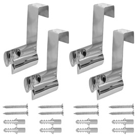 4 Pack Toilet Sprayer Holder Stainless Steel Bidet Sprayer Holder Stainless Steel Holder for Handheld Shower Bathroom Personal Hygiene Spray Attachment with Hook Silver