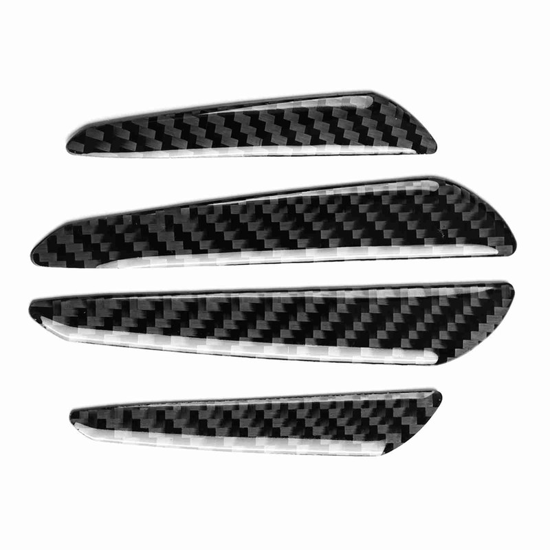 Carbon Fibre Car Door Protector, 4-Piece Door Edge Guard, Bumper