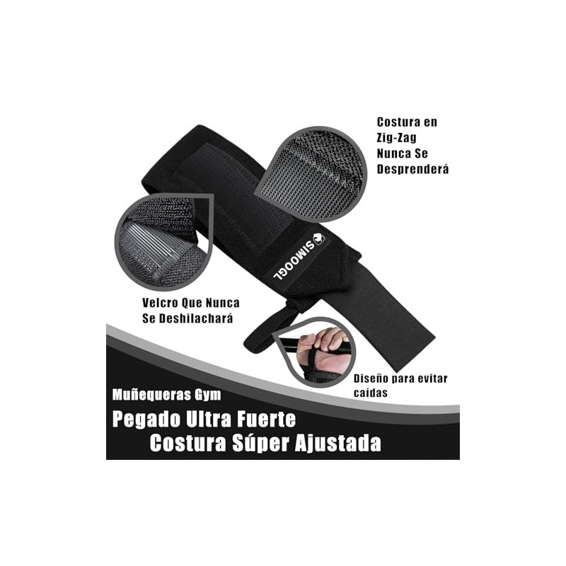 Muñequeras Gym, Muñequera De Soporte,Wrist Wraps,1 Par Correas de Muñeca,