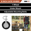 Iron Forge Tools Fence Gate Wheel for Metal Swing Gates