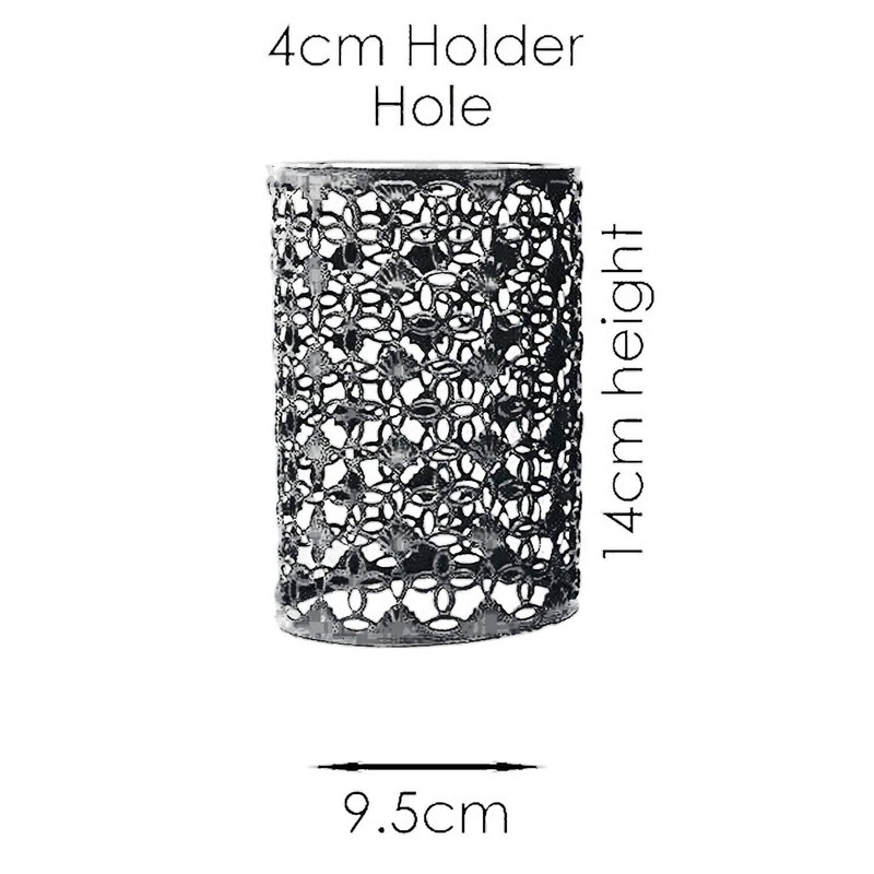 LEDSone Industrial Style Brushed Silver Metal Cage Lampshade – Easy