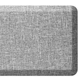 Ergohead Anti Slip 3/4 inchs Anti Fatigue Kitchen Floor Mat, Ergonomic Comfort Standing Mat, Waterproof Kitchen Runner for Home, Kitchen, Office, Laundry, Garage (Light Gray, 24" x 70" -0.75")