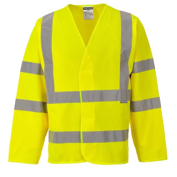 Portwest C473YERS/M Hi-Vis Two Band and Brace Jacket, Regular, Small/Medium,
