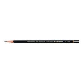 Tombow Pack of 3 High Quality Graphite Pencils Mono 100 6H