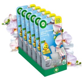 Air Wick Profumatore per Ambienti Lino e Orchidea Bianca Ricarica 6 pezzi da 19 mL ognuno
