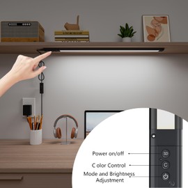 Under Monitor RGB Light Bar, LED Light for Desk Gaming Setup, Plug in Keyboard Light,24 Inch White and Million Color, Wireless Remote, Alexa Smart LED Lights for Room Decor, Desk PC TV