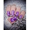 Classy Claws Color Nail Polish Strips, 16ct. Custom. Dragonfly Glow.