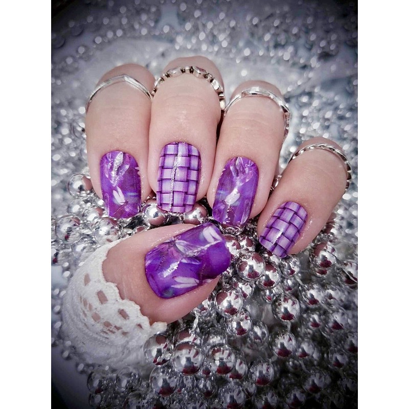 Classy Claws Color Nail Polish Strips, 16ct. Custom. Dragonfly Glow.
