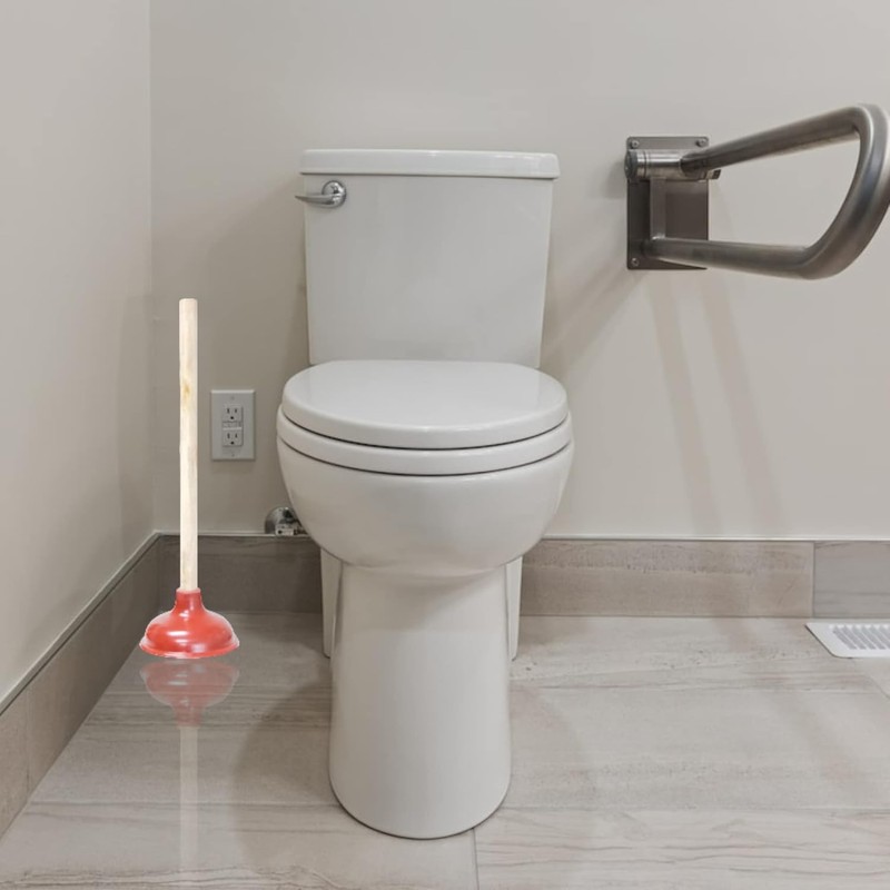 Heavy Duty Toilet Plunger for Bathroom - Strong Suction Force