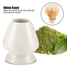 Haofy Matcha Whisk Stand Holder, 1Pc Whisk St, Ceramic Whisk Holder for Matcha Chasen Tea Set, Japanese Matcha Tea Ceremoney Accessories(white)