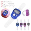 2X Digital LCD Electronic Golf Finger Hand Ring Knitting Row