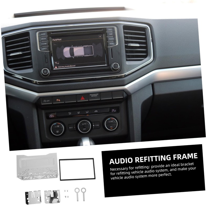 COHEALI 1 Set Car Radio Stereo Fitting Cage Kit Simple