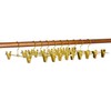 Amber Home 20 Pack Shiny Gold 12 Inch Metal Pants