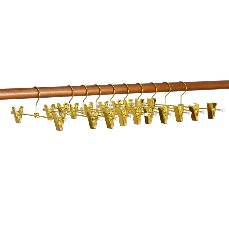 Amber Home 20 Pack Shiny Gold 12 Inch Metal Pants