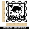 Spain Passport Travel Square Rubber Stamp for Stamping Crafting -
