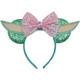 ZHENNAN Mouse Ears Headbands for Women, Glitter Ears Headbands, Cute Ears Costume Cartoon Themed Events Birthday Party Decorations Hair Accessoires