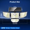Adewalk Outdor Security Solar Light -4Pack 188 LED Solar Motion