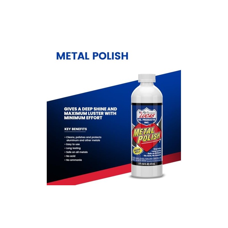 Lucas Oil 10155 Metal Polish - 16 oz.