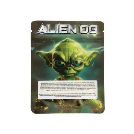 50pc Mylar bags 3.5 G Alien OG | Smell-Proof Metallic Storage