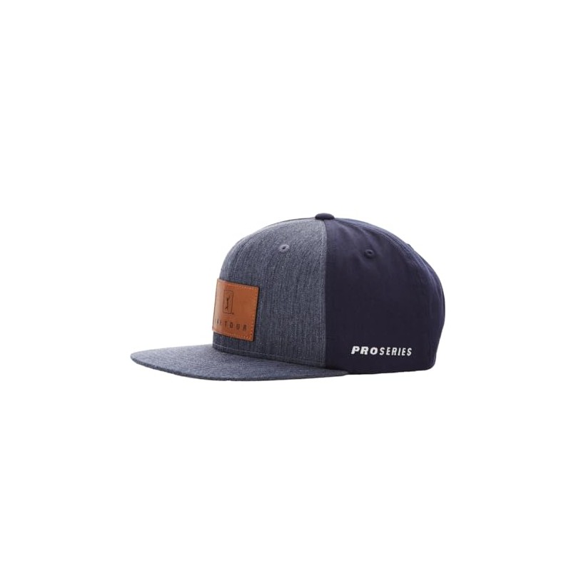 PGA TOUR Gorra de golf jaspeado, Jaspeado (Peacoat Heather), Talla