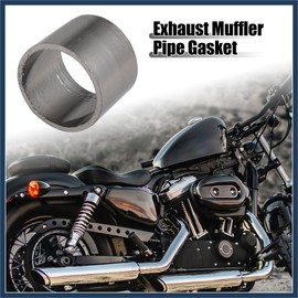 INFINAUTO 35mm ID 40mm OD Motorcycle Exhaust Muffler Pipe Gasket Graphite Stylish Design