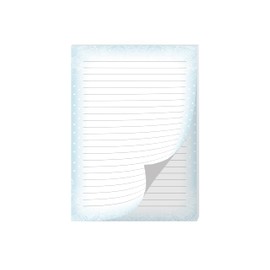 Writing Paper Design Ornament Pattern Ornament Blue Pastel Letter Pad for Girls Children and Adults Gift (A4 Pad with 25 Sheets)
