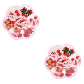 Vaguelly 2sets Boys and Girls Gold Clip-on Earrings Set Christmas Toddler Jewelry Eardrop Lightweight Metal Material for Use 7pair*2