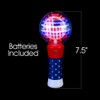 ArtCreativity 7.5 Inch Light Up Patriotic Magic Ball Toy Wand