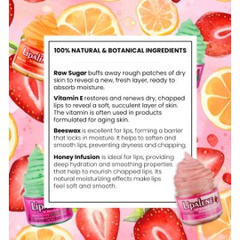 Lipalene HoneyLuxe - 100% Natural Lip & Cuticle Scrub (2 oz, Coconut Berry)