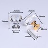 Yesmin Crystal Door Knobs,2 Pcs 25MM Crystal Drawer Carbinet Door