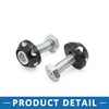 A ABSOPRO Set of 4 Motorcycle Number Plate Screw Bolts