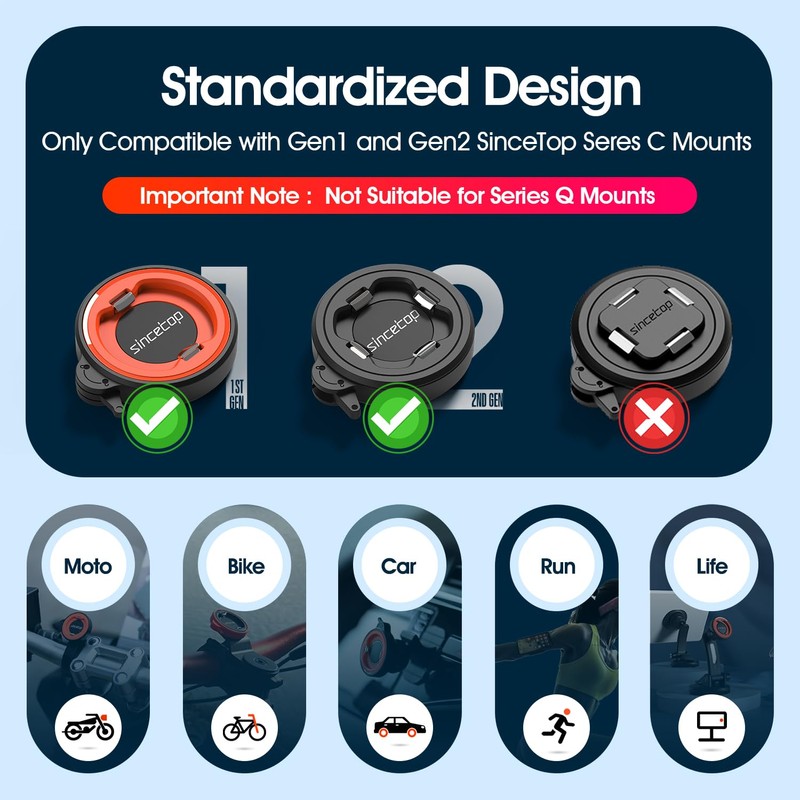 sincetop Phone Silicone Adapter - Quick Install, Secure Connection, Durable