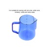 500ml Milk Frothing Pitcher Multipurpose Borosilicate Glass Milk Jug for