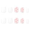 Press on Nails Short Square MABKJLF White Fake Nails False