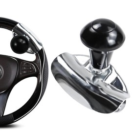 UZSUZZ Steering Wheel Knob, Steering Wheel Knob Spinner, Universal Steering Wheel Knob, Steering Aid Ball for Cars, Trucks, Tractors, Lawnmowers, Forklifts and Boat Accessories