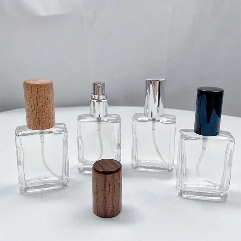 SCOLAND 30/50ml Perfume Bottle Glass Refillable Perfume Atomizer Bottle with