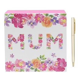 The Leonardo Collection Jennifer Rose Gallery Mum Memo Pad with Pen | Elegant Notebook & Journal for Notes & Reminders | Stylish 2025 Diary & Planner | Lovely Gift for Mum & Daily Organization
