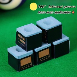 ZDL Billiard Chalk, 12 Pieces Billiard Chalk Accessories, Pool Cue Cube, Billiard Chalk Blue, Calcium Carbonate Non-Slip Billiard, Billiard Accessories Chalk, Billiard Chalk for Amateurs and