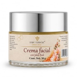 Triny Terrazas Crema Facial Hidratante | Jalea Real, Miel de Abeja, Cera de Abeja y Aceite de Rosa Mosqueta | Hidratación y Cuidado Facial Diario | Ri
