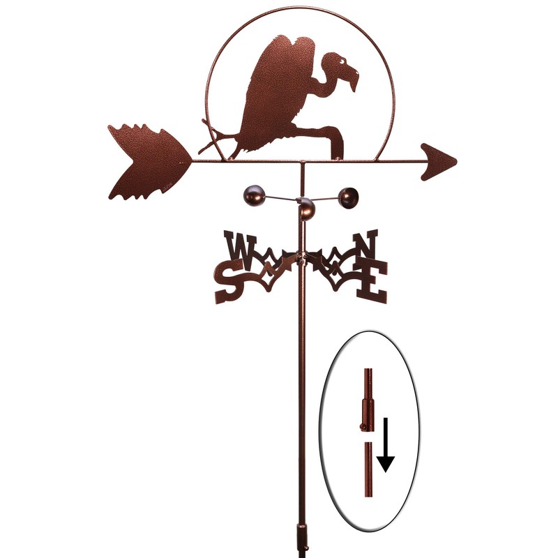 SWEN Products Buzzard Vulture Weathervane (Garden Stake Included)