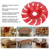3.5in 12 Tooth Polishing Disc Red Wheel Woodworking Engraving Tool
