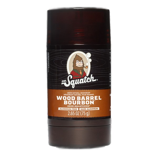 Dr. Squatch Men's Natural Deodorant Wood Barrel Bourbon 75g