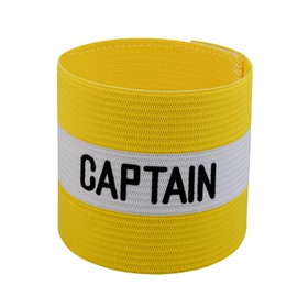 VerteLife Classic Captain's Band, Player's Armband for Football and Training, Adjustable Bracelet, Captain Bracelet, Captains Bracelet for Adults and Children, One Size, Yellow