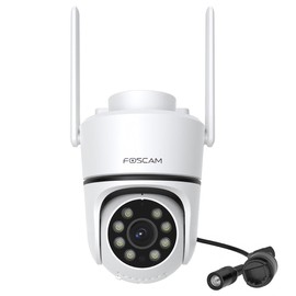 Foscam PD5 3K 5MP WiFi Security Camera with Pan & Tilt Function and Auto Tracking, Two-Way Audio, Colour Night Vision, IP65 Waterproof