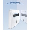 Toilet Seat Cover Dispenser (2-Pcs) Wall Mounted Compatible with Half-fold