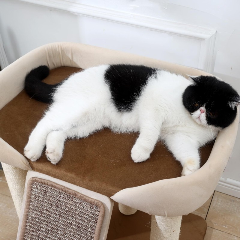 SHENGOCASE Modern Cat Tree Tower, Extra Large Platform Couch Sofa