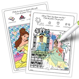 Disney Princess Imagine Ink | Little Mermaid Coloring Book | Aladdin Imagine Ink | 16 Pages | Officially Licensed